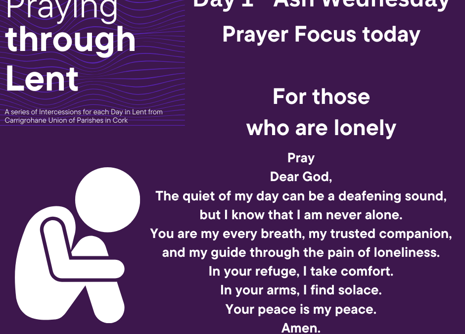 Welcome to our Lent prayer blog – Ash Wednesday