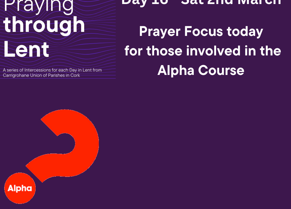 Day 16 – Lent Prayers